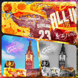 collage photography colorful blackandwhite cleveland