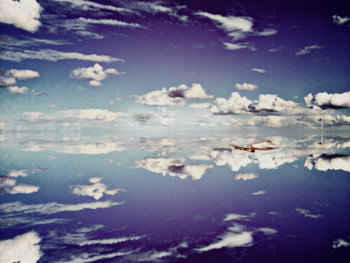 Sky dream edited sky boat fantasy clouds dream...